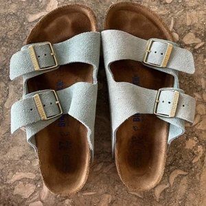 Birkenstock Sydney Sandals in Sky Blue size 37